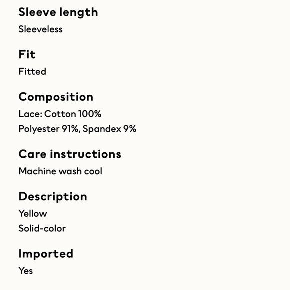 Divided by H&M Yellow/Orange Sleeveless Bodysuit‎ Size S - Picture 13 of 13